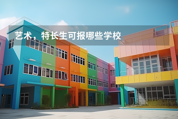 艺术，特长生可报哪些学校