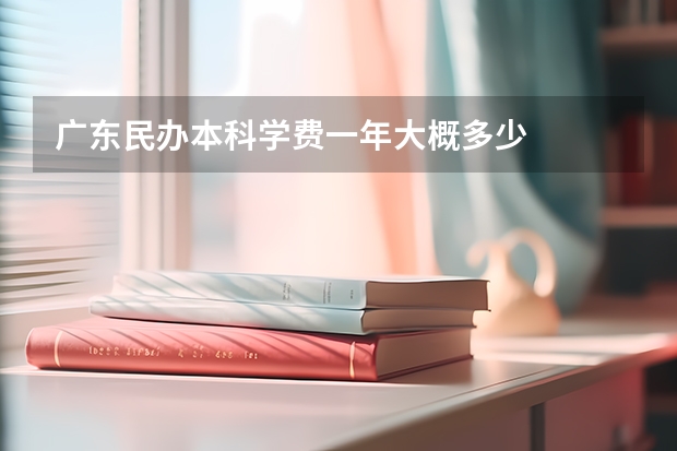 广东民办本科学费一年大概多少