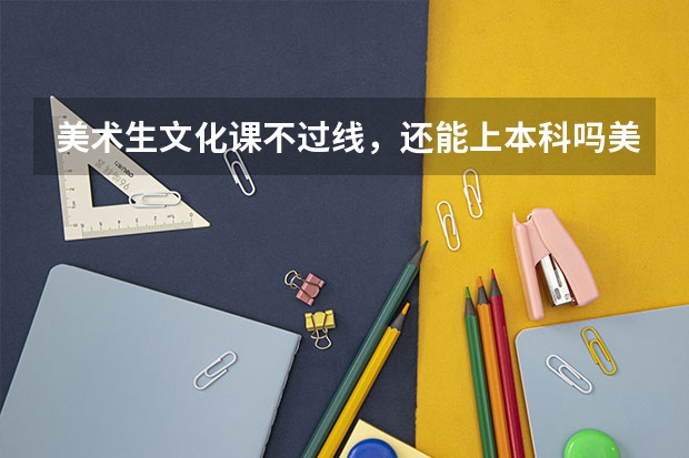 美术生文化课不过线，还能上本科吗美？