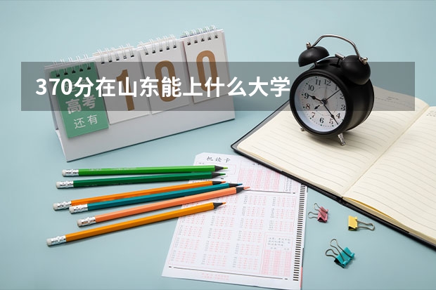 370分在山东能上什么大学