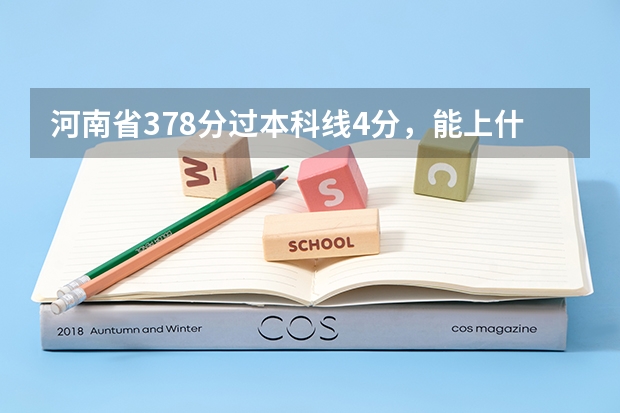 河南省378分过本科线4分，能上什么本科学校？