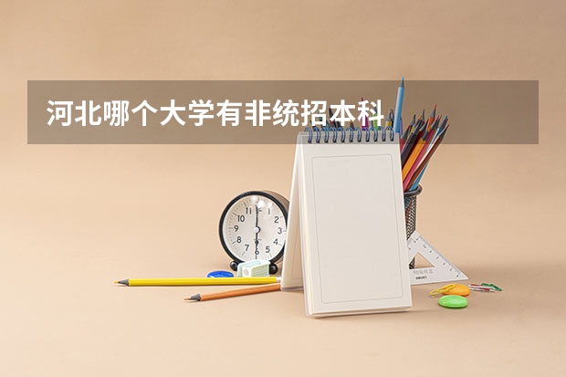 河北哪个大学有非统招本科