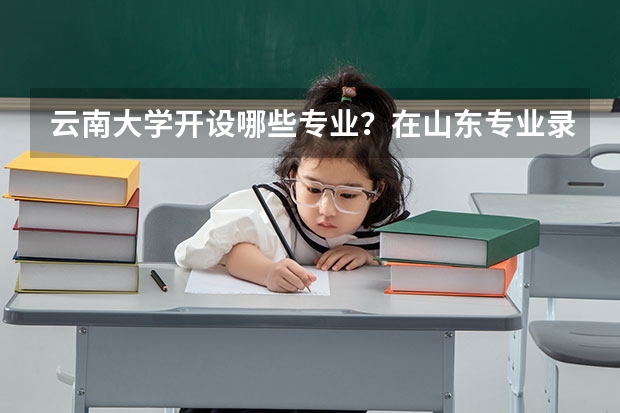 云南大学开设哪些专业？在山东专业录取分数线