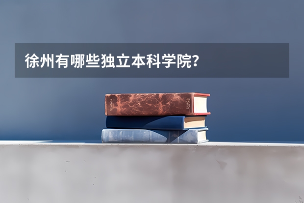 徐州有哪些独立本科学院?