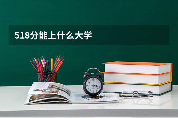 518分能上什么大学