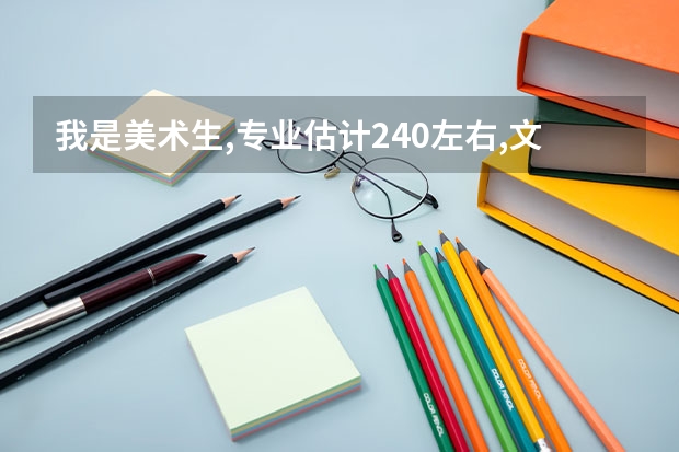 我是美术生,专业估计240左右,文化课估计350左右,能上什么大学啊???急??