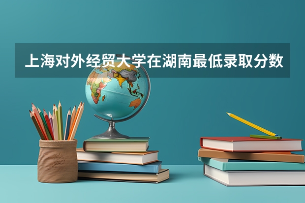 上海对外经贸大学在湖南最低录取分数线介绍