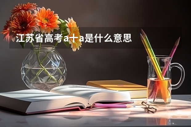 江苏省高考a十a是什么意思