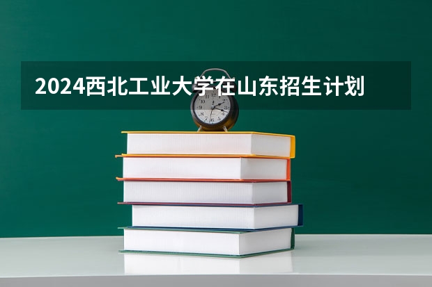 2024西北工业大学在山东招生计划介绍