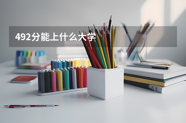 492分能上什么大学