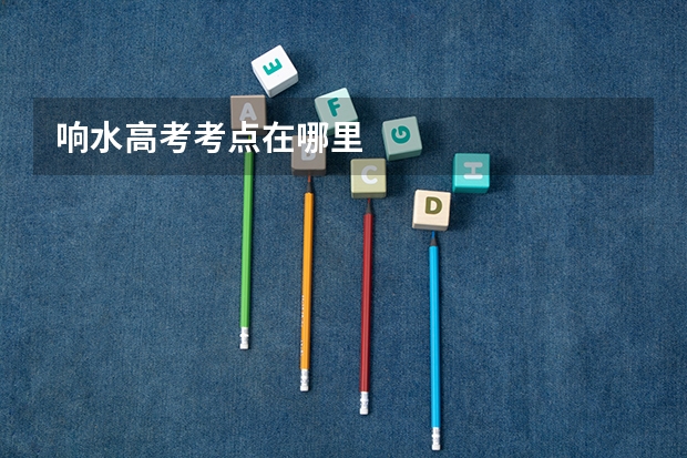 响水高考考点在哪里