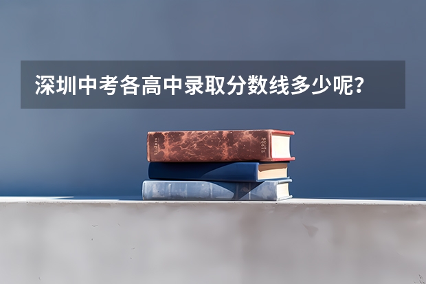 深圳中考各高中录取分数线多少呢？