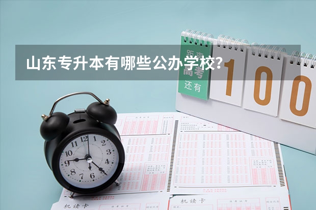山东专升本有哪些公办学校?