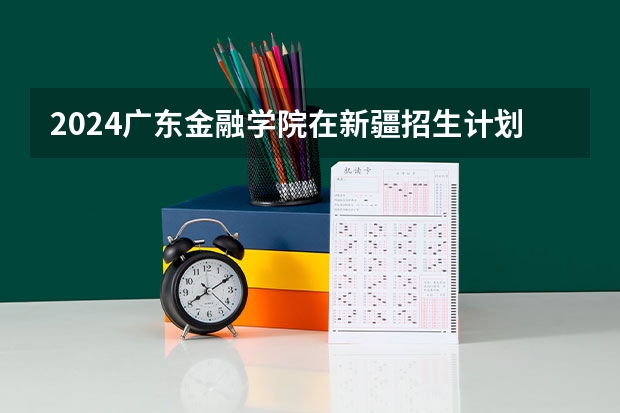 2024广东金融学院在新疆招生计划介绍