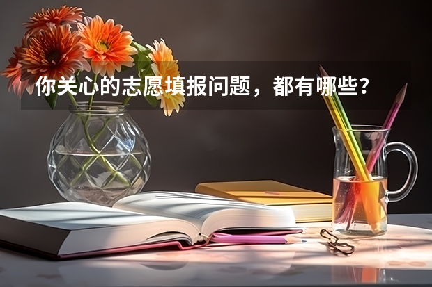 你关心的志愿填报问题，都有哪些？