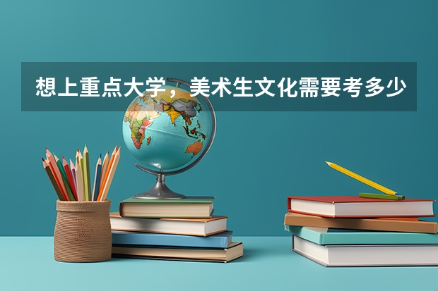 想上重点大学，美术生文化需要考多少分呀？