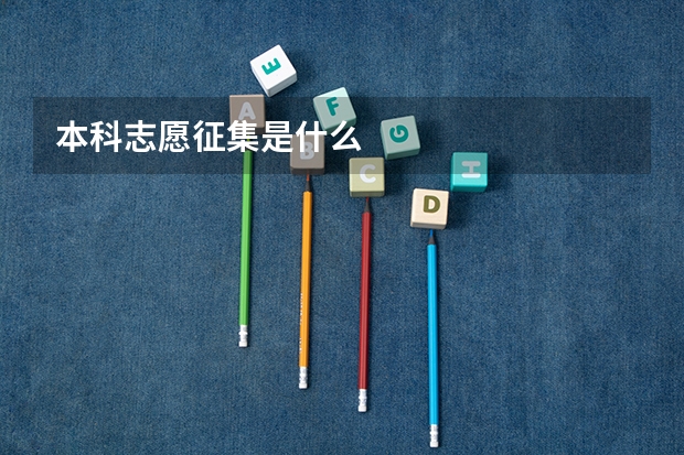 本科志愿征集是什么