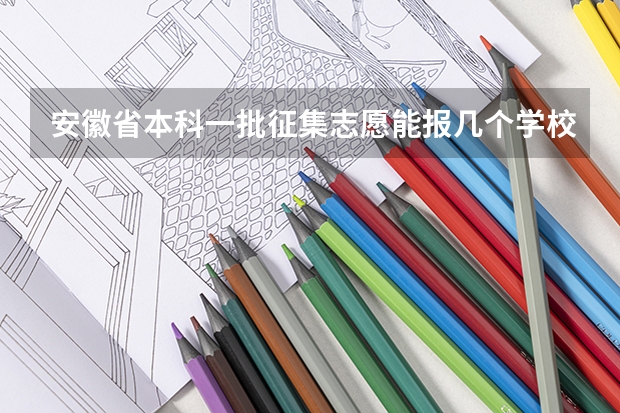 安徽省本科一批征集志愿能报几个学校？（安徽美术类二批征集志愿可以填几个？）