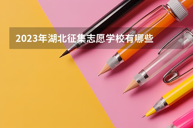 2023年湖北征集志愿学校有哪些