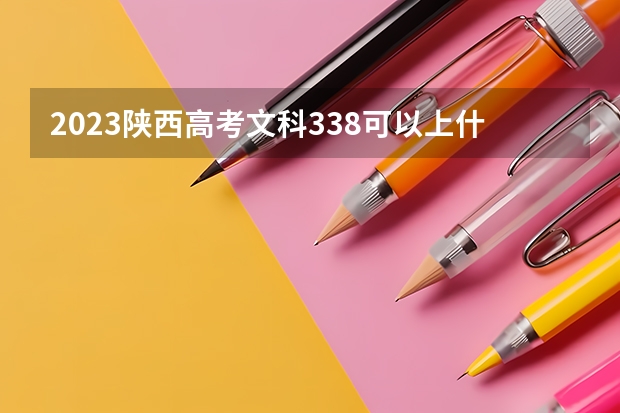 2023陕西高考文科338可以上什么大学