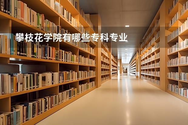攀枝花学院有哪些专科专业