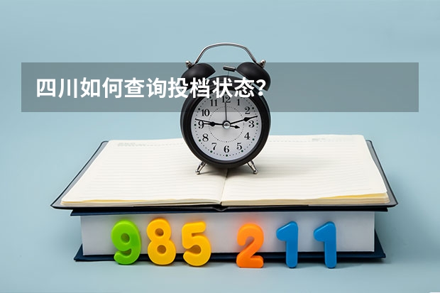 四川如何查询投档状态？