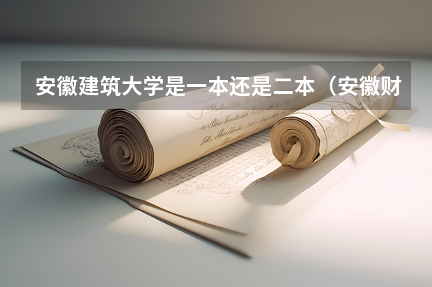 安徽建筑大学是一本还是二本（安徽财经大学是几本 安徽财经大学属于几本）