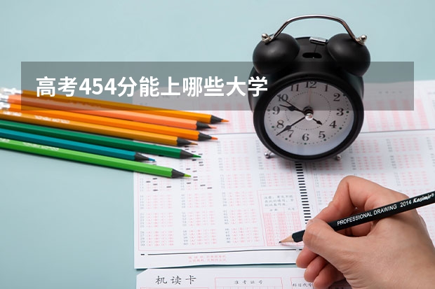 高考454分能上哪些大学