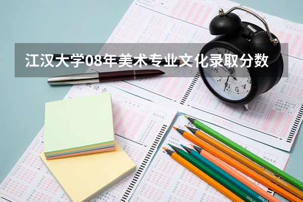 江汉大学08年美术专业文化录取分数线是多少？