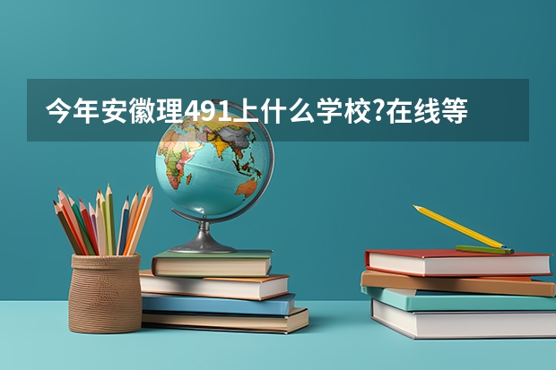 今年安徽理491上什么学校?在线等!