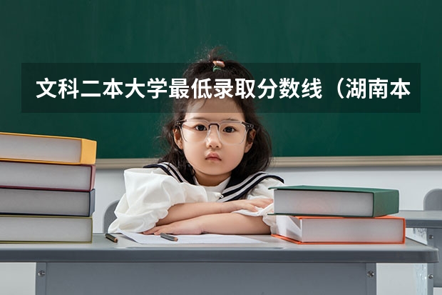 文科二本大学最低录取分数线（湖南本科二批分数线）