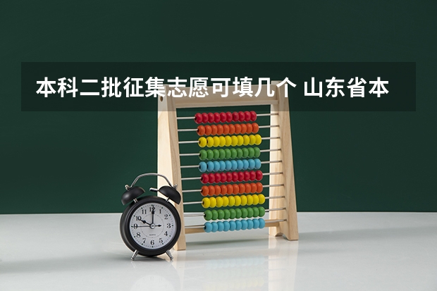 本科二批征集志愿可填几个 山东省本科二批征集志愿可以报几个学校？