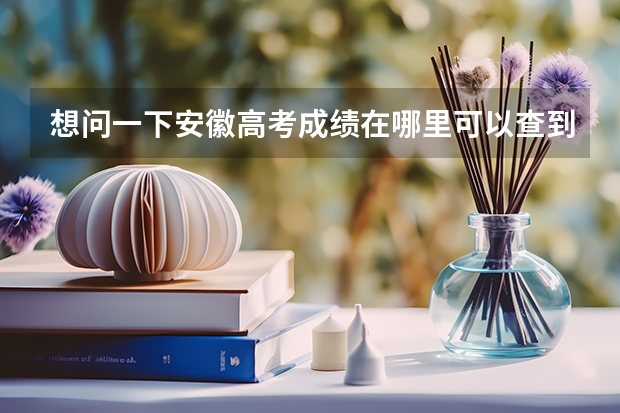 想问一下安徽高考成绩在哪里可以查到呀？