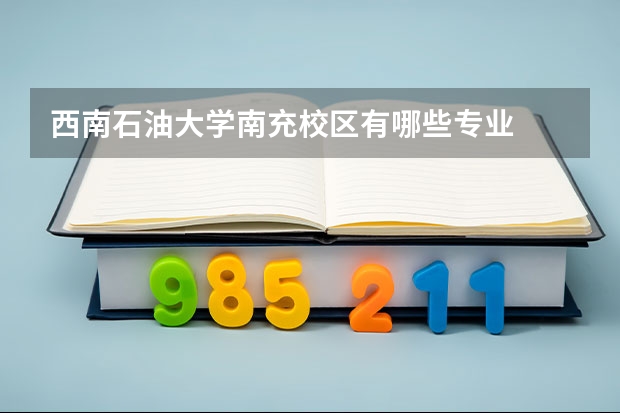 西南石油大学南充校区有哪些专业