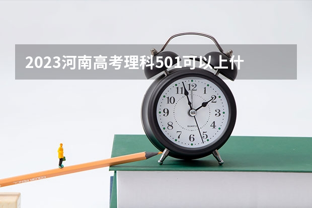 2023河南高考理科501可以上什么大学
