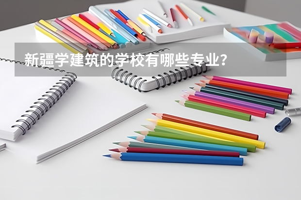 新疆学建筑的学校有哪些专业？