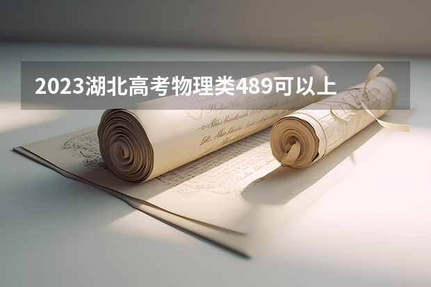 2023湖北高考物理类489可以上什么大学