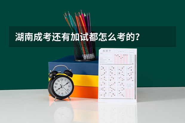 湖南成考还有加试都怎么考的？