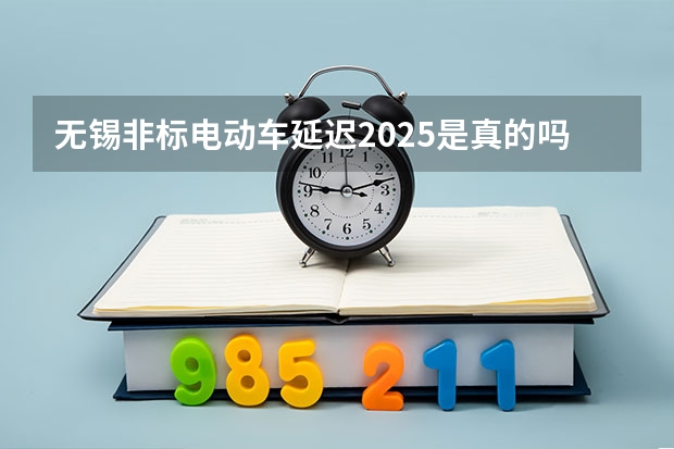 无锡非标电动车延迟2025是真的吗