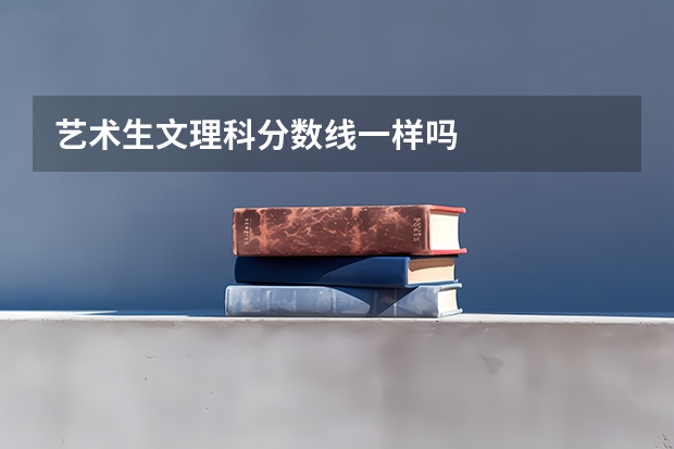 艺术生文理科分数线一样吗
