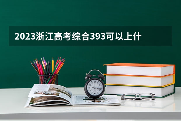 2023浙江高考综合393可以上什么大学