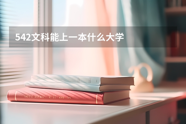 542文科能上一本什么大学
