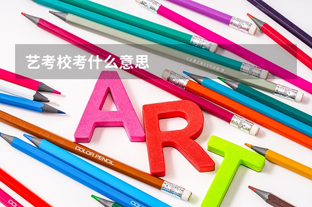 艺考校考什么意思
