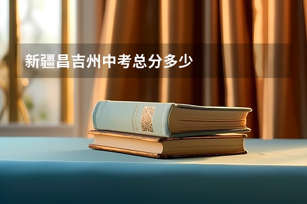 新疆昌吉州中考总分多少