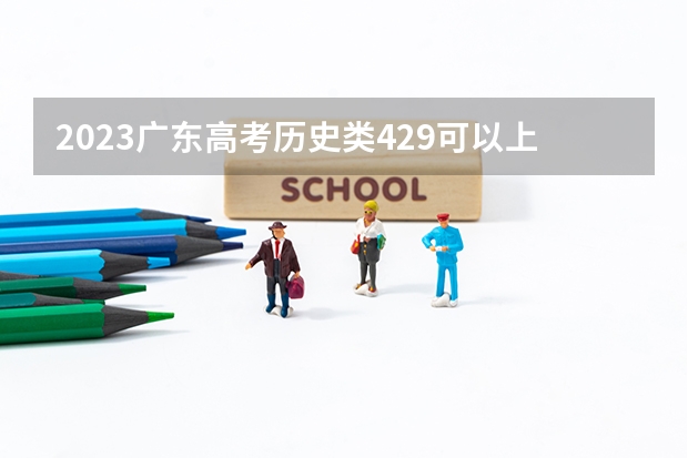 2023广东高考历史类429可以上什么大学