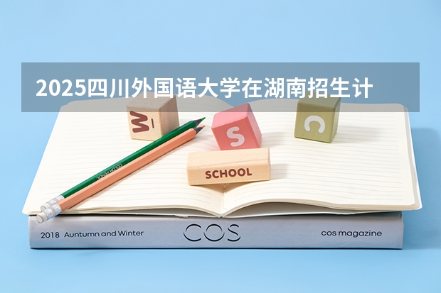 2025四川外国语大学在湖南招生计划一览表