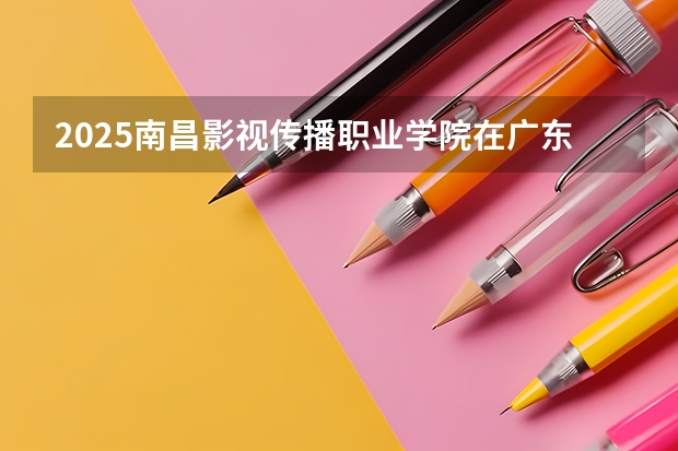 2025南昌影视传播职业学院在广东招生计划人数一览表
