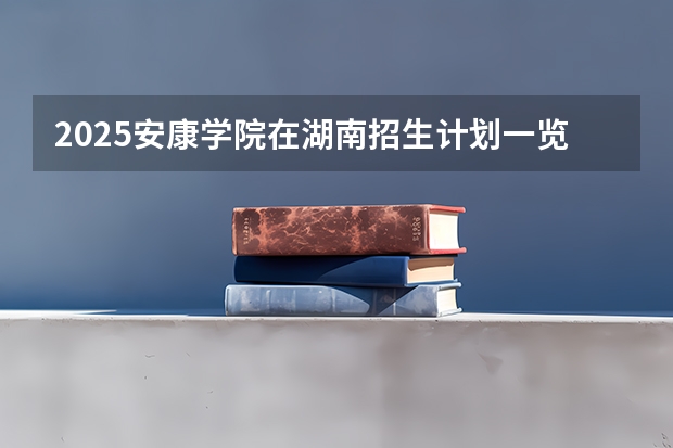 2025安康学院在湖南招生计划一览表