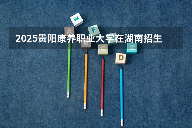 2025贵阳康养职业大学在湖南招生计划一览表