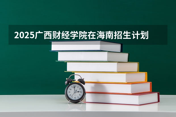 2025广西财经学院在海南招生计划一览表